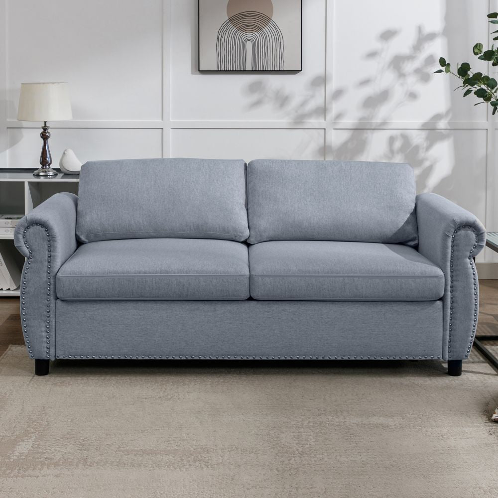 Mjkone Queen Size 2-in-1 Pull Out Convertible Sofa Bed