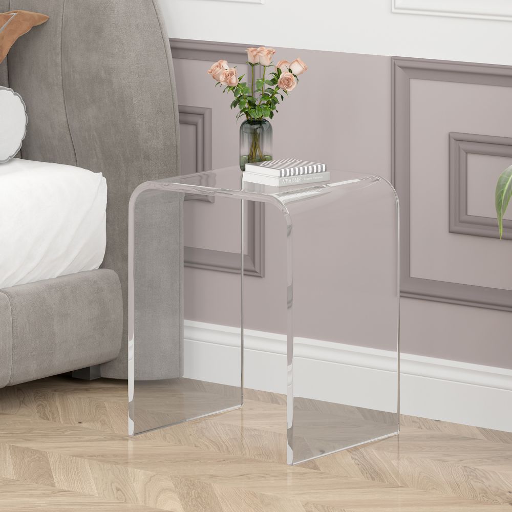 Mjkone Acrylic Waterproof Side Table