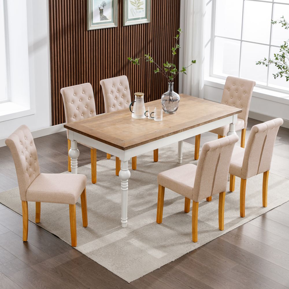 Mjkone Modern Upholstered Dining Chairs Set of 2/4/6