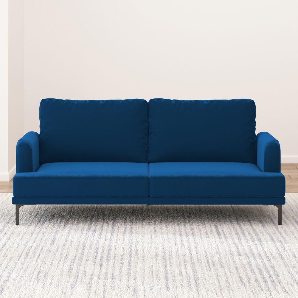 Mjkone Classic 2/3-Seater Loveseat Couch with Cushioned Back