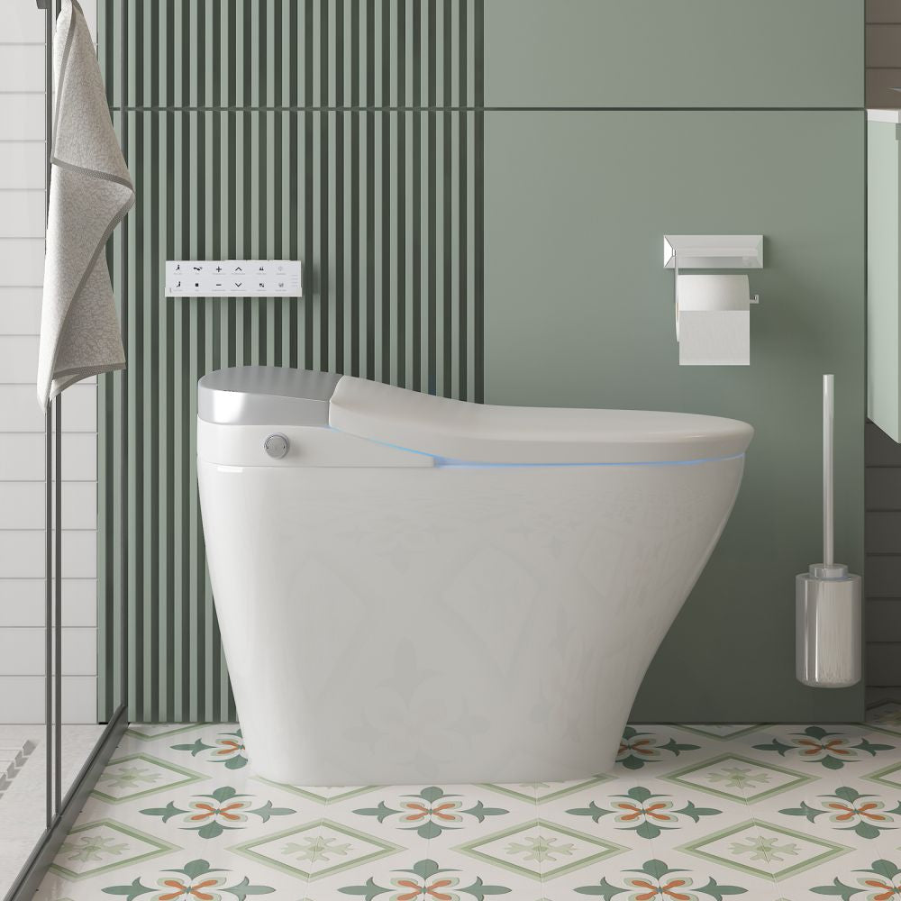Mjkone One-piece Bidet with Heated Seat Smart Toilet