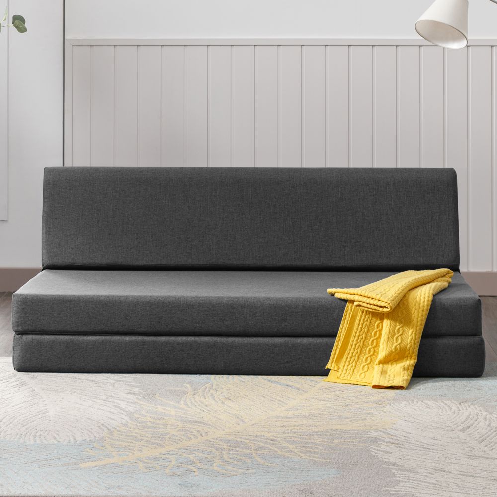 Mjkone Foldable Sleeper Sofa Bed Convertible Floor Mattress
