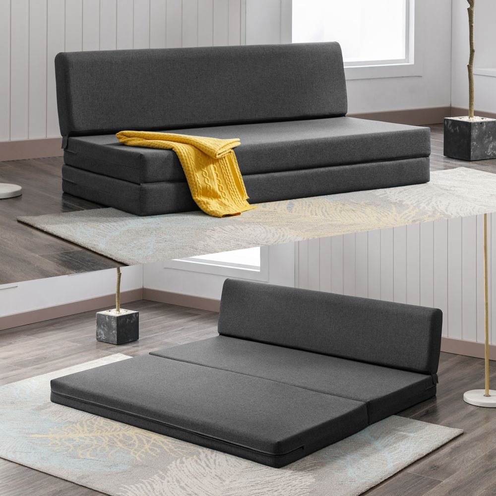 Mjkone Foldable Sleeper Sofa Bed Convertible Floor Mattress
