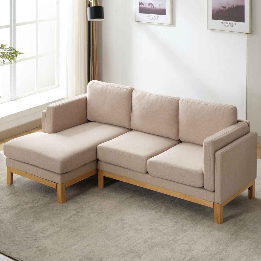 Mjkone L-Shaped Sectional Sofa With Chaise