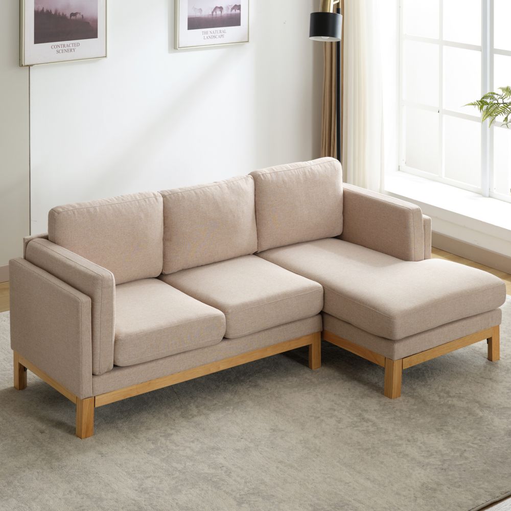 Mjkone L-Shaped Sectional Sofa With Chaise