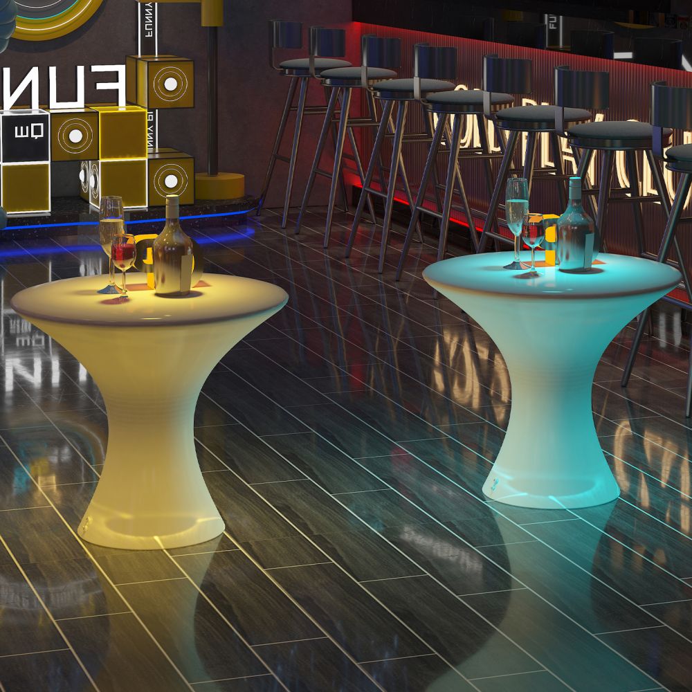 Mjkone LED Illuminated Cocktail Table