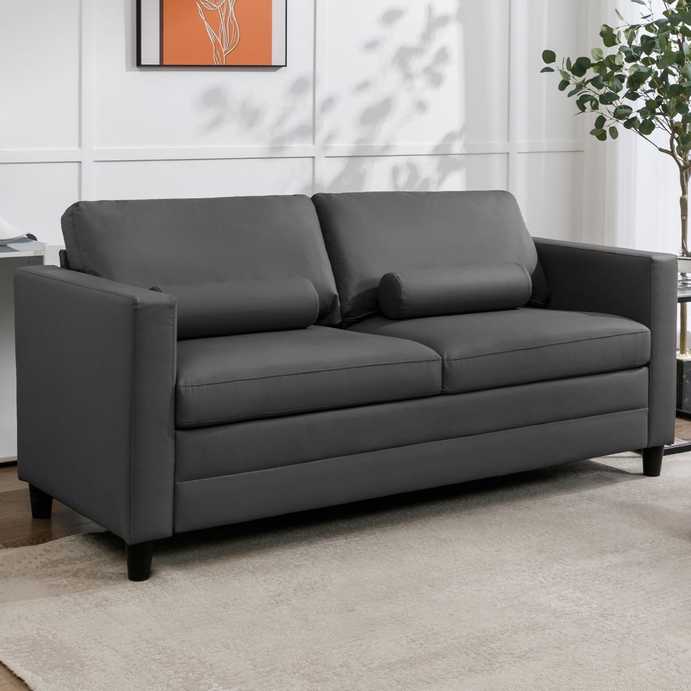 Mjkone 2-in-1 Queen Size Pull Out Convertible Loveseat Sofa Bed