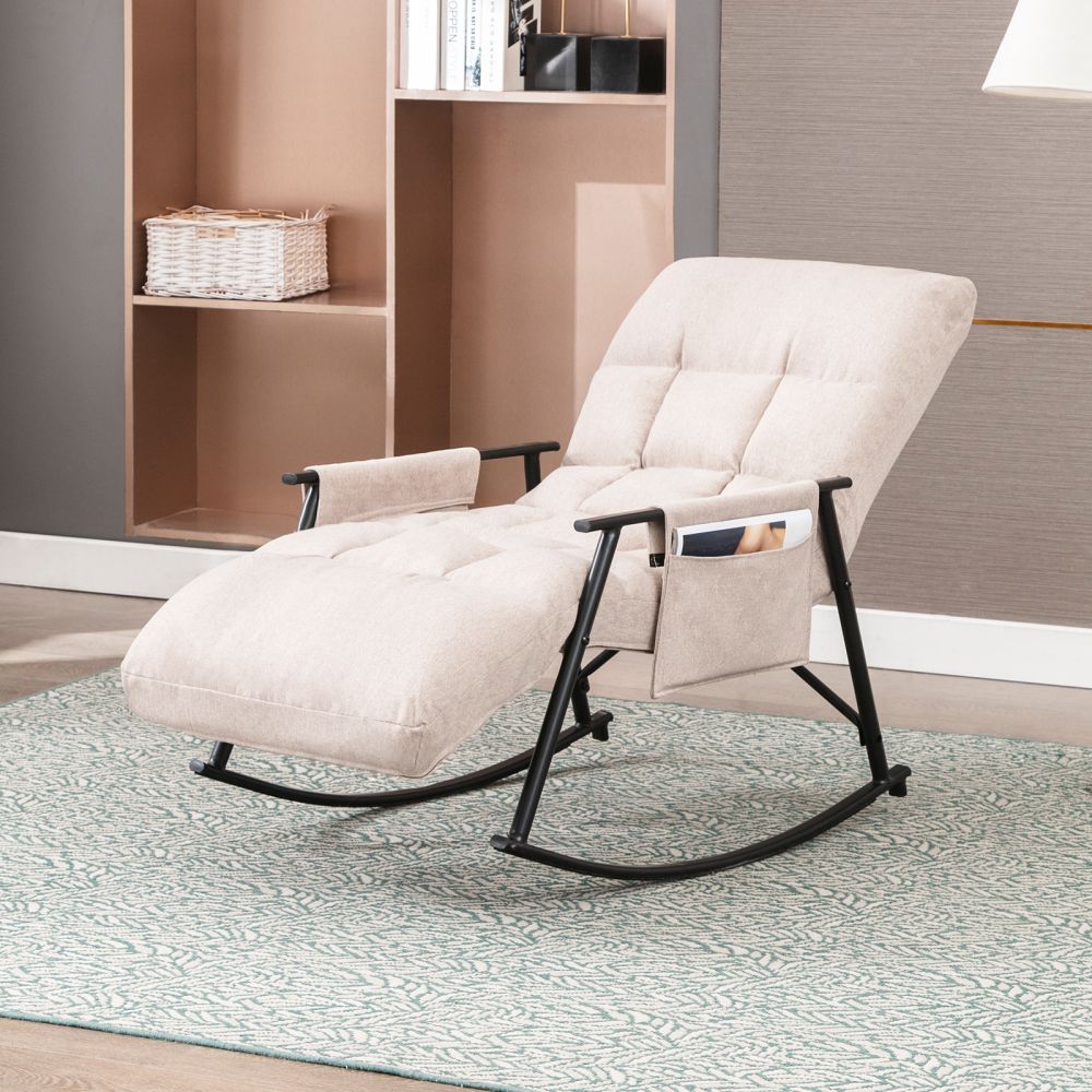 Mjkone Modern Adjustable Rocking Recliner Lazy Lounger