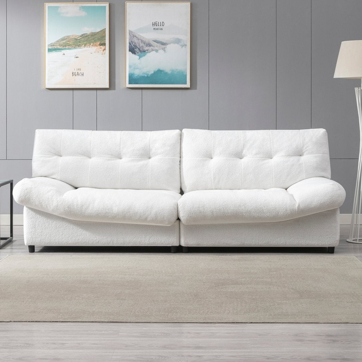 Loveseat | 2-Piece Cloud-Like Nook Sofa Modular Couch - Mjkonesofa