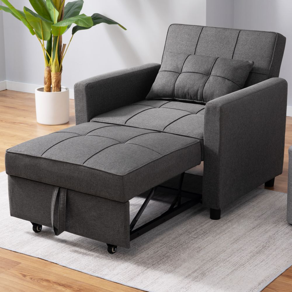Mjkone Adjustable 3 In1 Pull Out Recliner, Armchair, Sleeper Sofa Bed - Mjkonesofa
