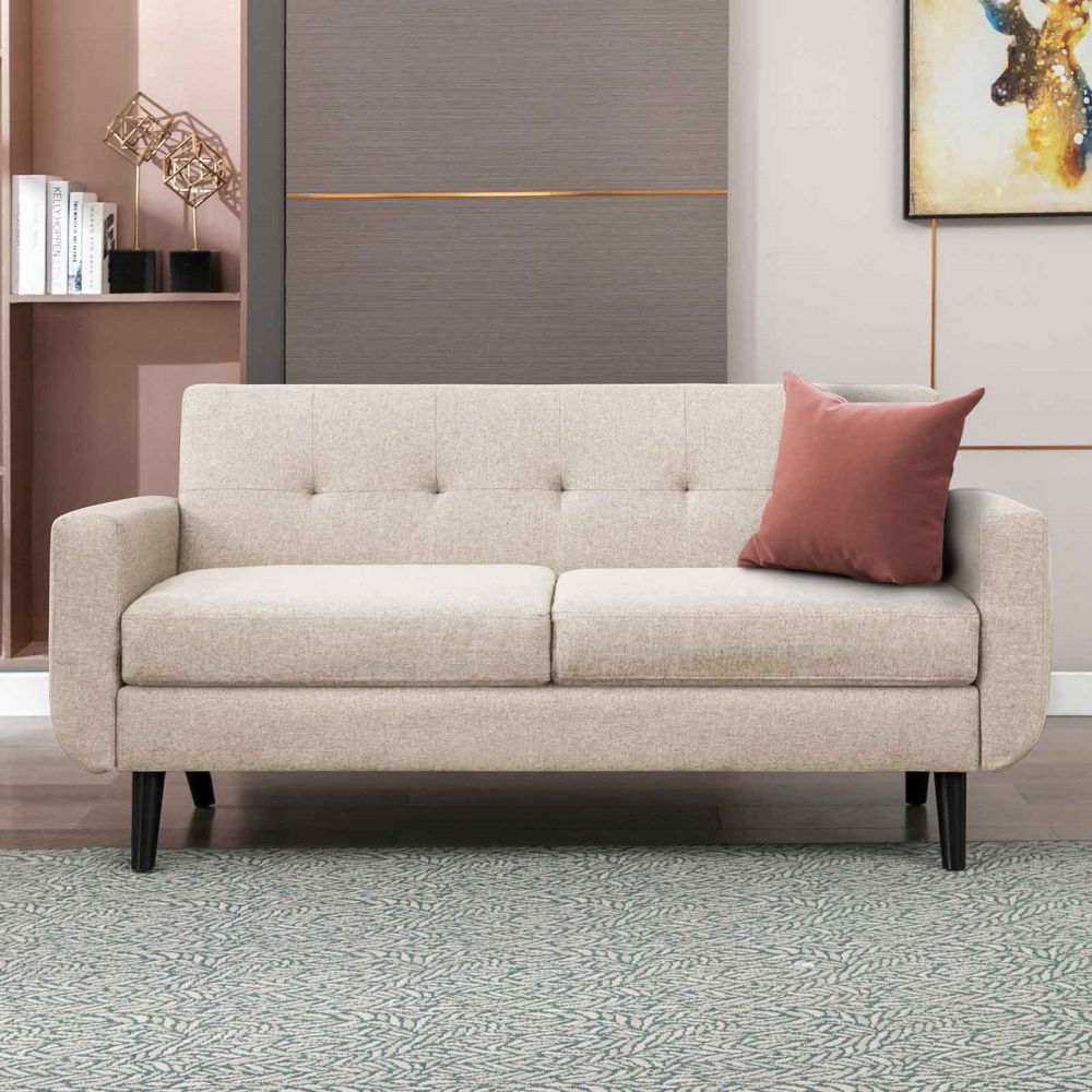 Mjkone Modern Upholstered Loveseat Living Room Sofa Couch