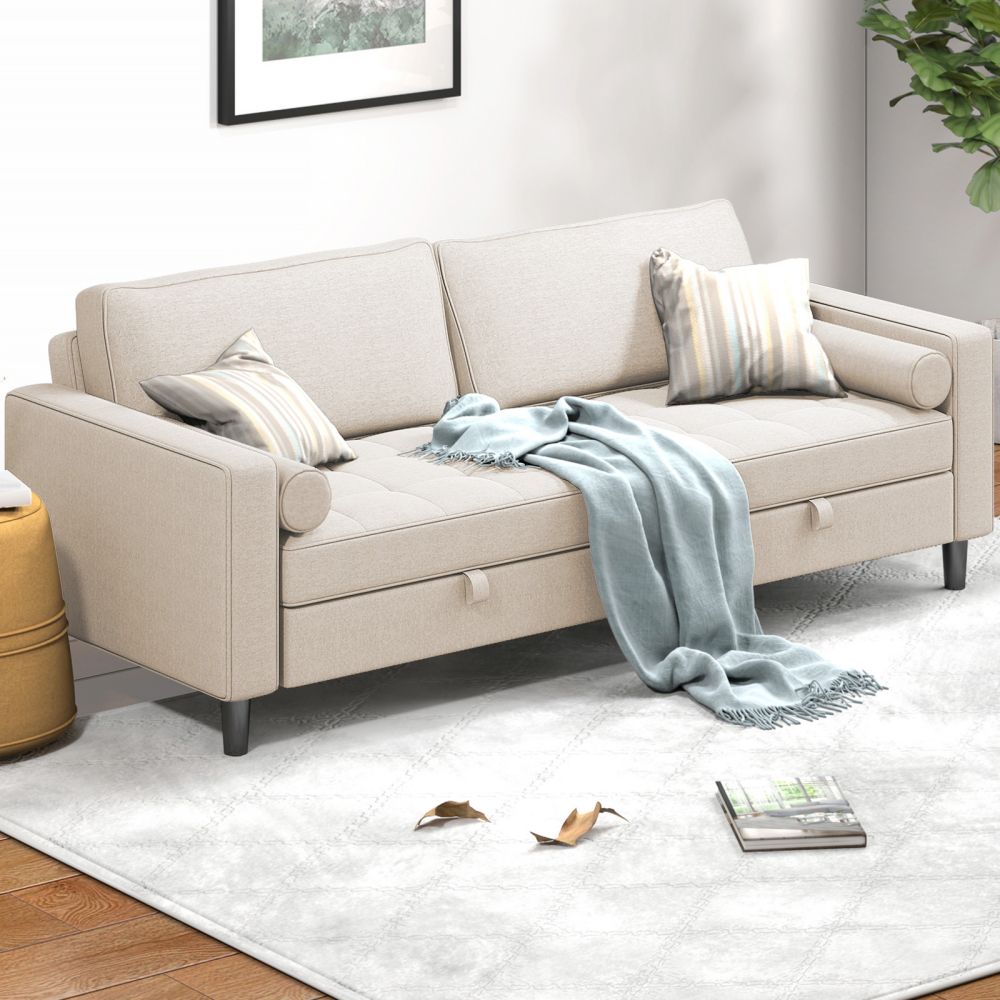 Mjkone Sofa Bed 83“ W Sleeper Loveseat Sofa With Cushion - Mjkonesofa