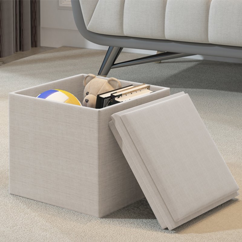 Ottoman | Rectangle Foot Rest Stool with Storage - Mjkoneottoman