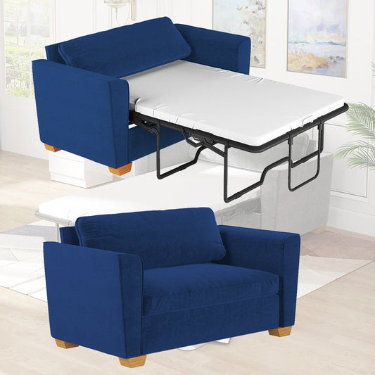 Sofa Bed | 84" W 2-in-1 Pull Out Couch Bed with Sponge Mattress - Mjkonesofa bed