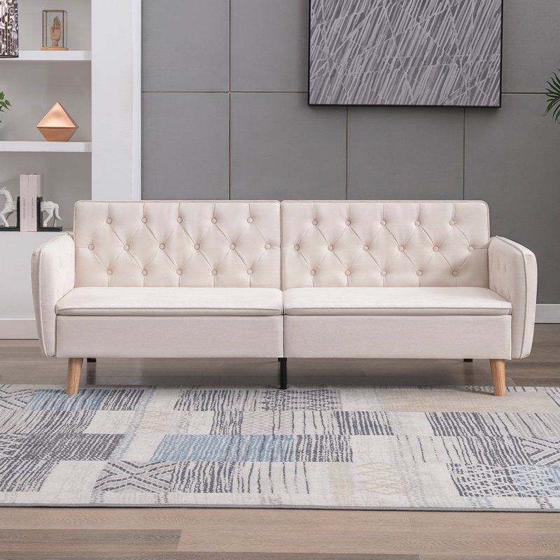 Sofa Bed | Convertible Futon Couch, Loveseat Sleeper with Adjustable Backrest - Mjkonesofa bed