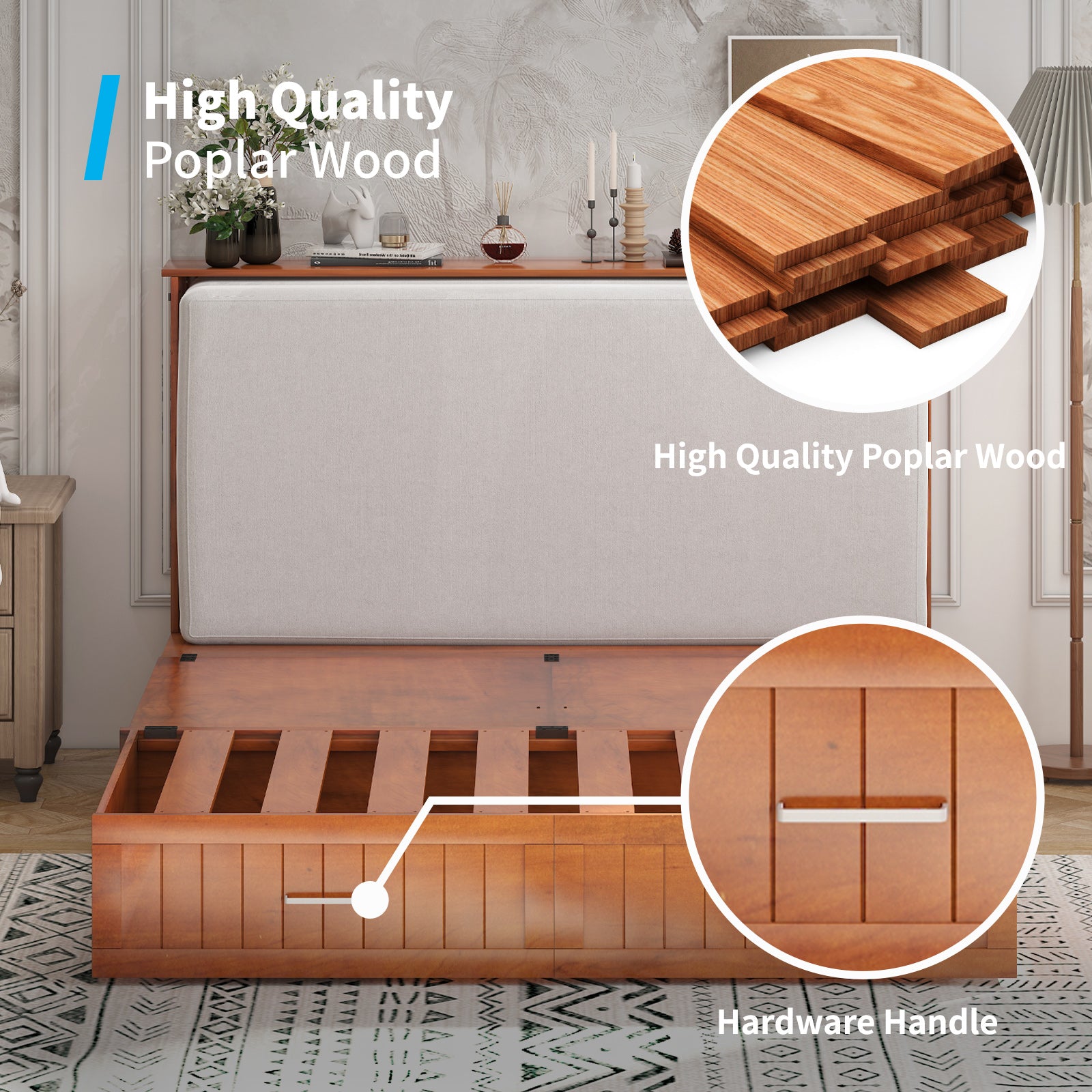 Mixoy Queen Modern Murphy Bed Cabinet with Charge Station,Mattress,Drawers Mixoy Queen Modern Murphy Bed Cabinet with Charge Station,Mattress,Drawers