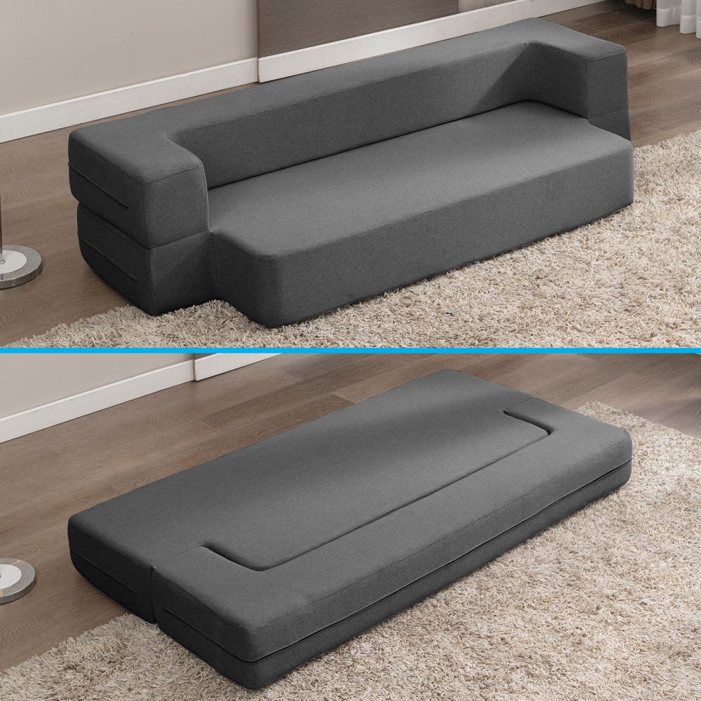 Mjkone Convertible Foldable Futon Sleeper Sofa Couch Bed