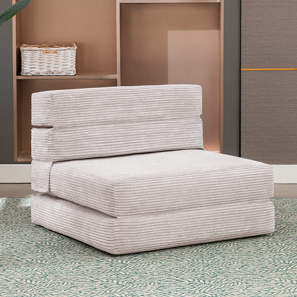 Mjkone Folding Convertible Sofa Bed Upholstered Floor Mattress