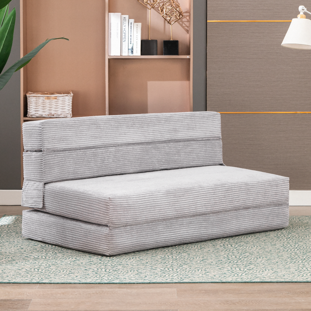 Mjkone Folding Convertible Sofa Bed Upholstered Floor Mattress