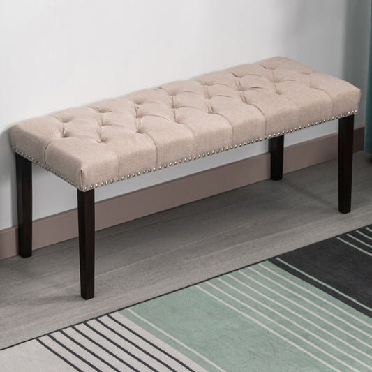 Mjkone Entryway Bedside Bench Upholstered Foot Stool