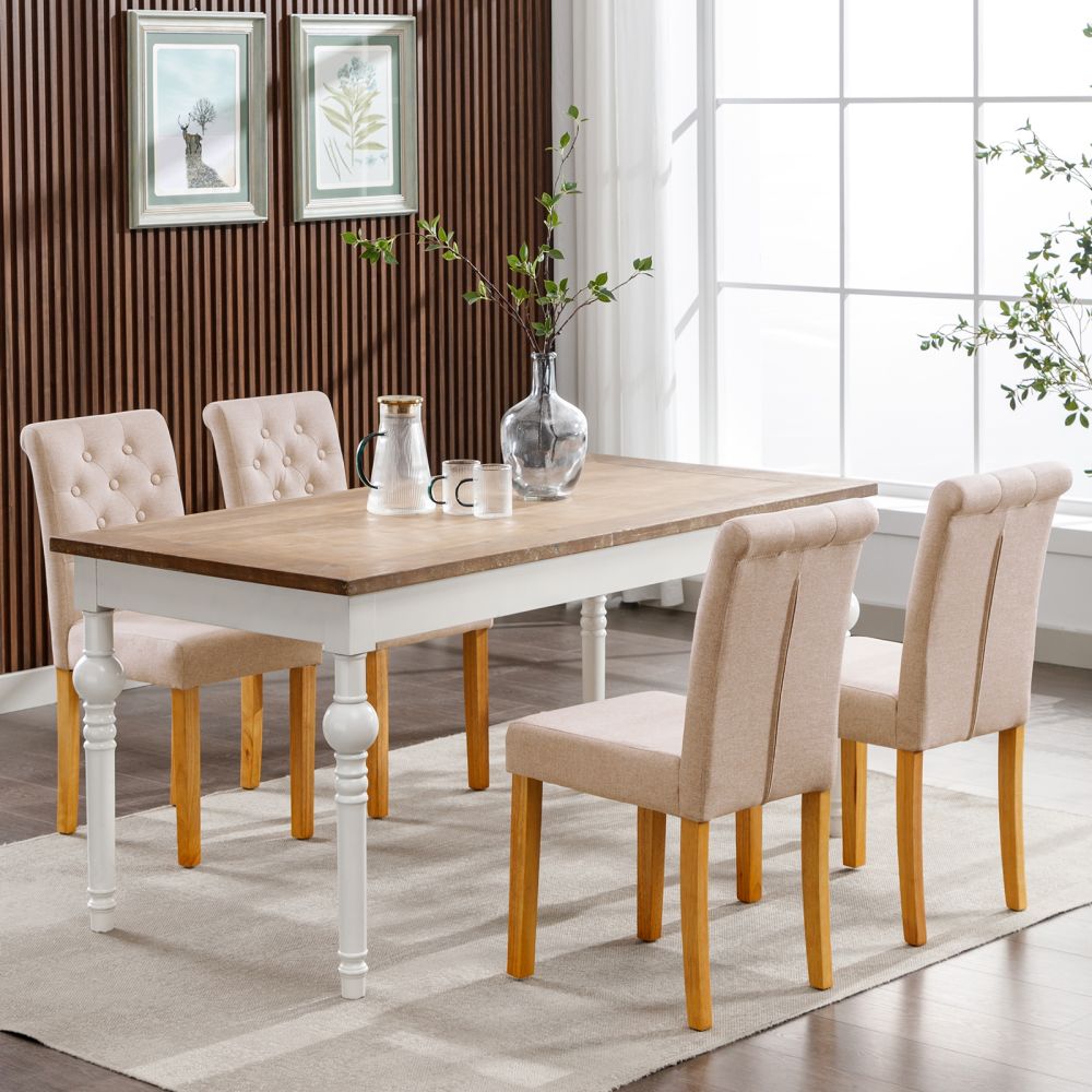 Mjkone Modern Upholstered Dining Chairs Set of 2/4/6