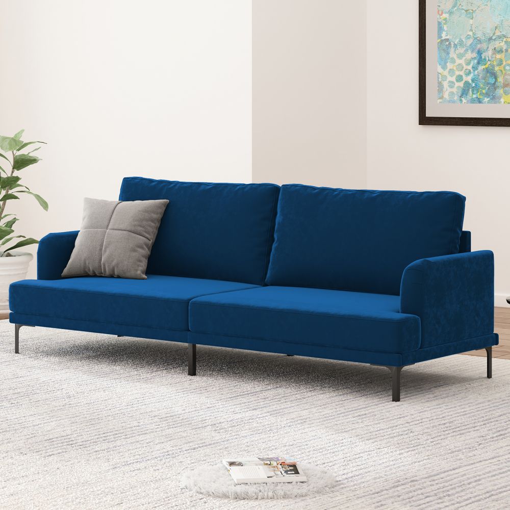 Mjkone Classic 2/3-Seater Loveseat Couch with Cushioned Back