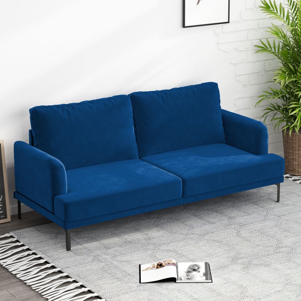 Mjkone Classic 2/3-Seater Loveseat Couch with Cushioned Back