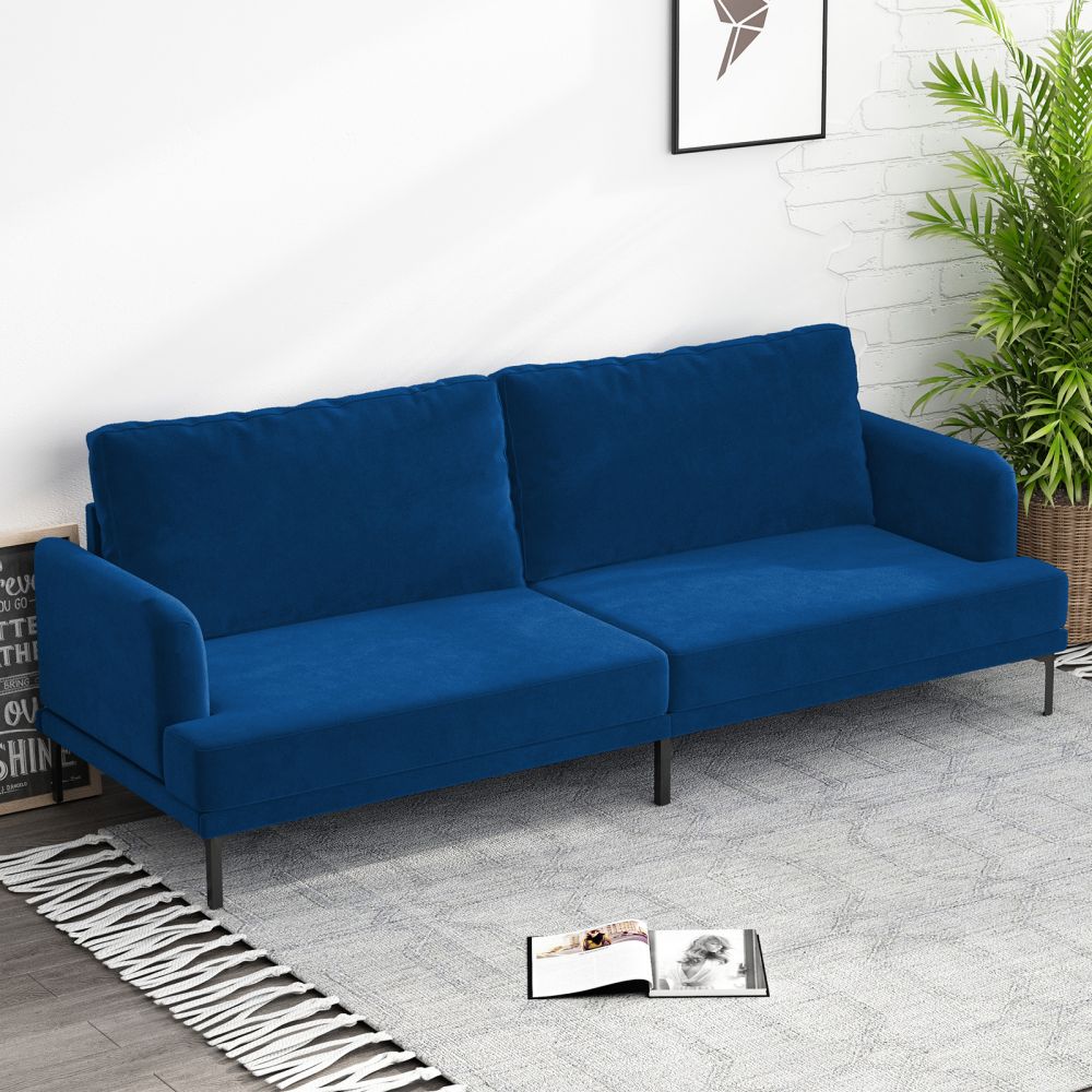 Mjkone Classic 2/3-Seater Loveseat Couch with Cushioned Back