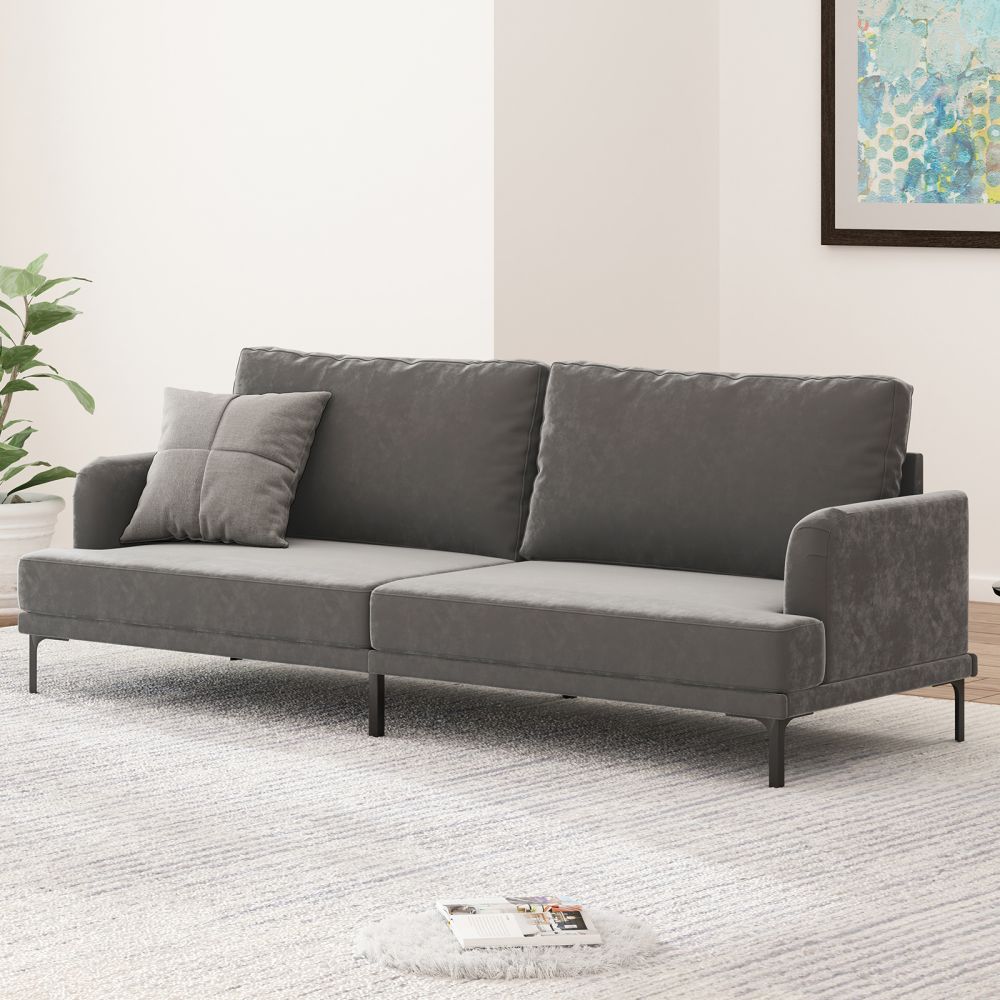 Mjkone Classic 2/3-Seater Loveseat Couch with Cushioned Back