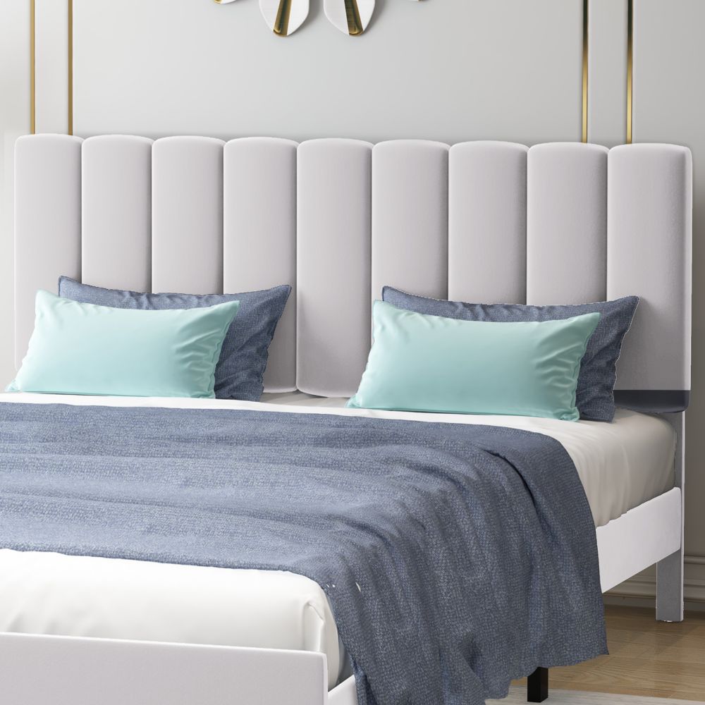 Mjkone King/Queen Adjustable Height Tufted Headboard