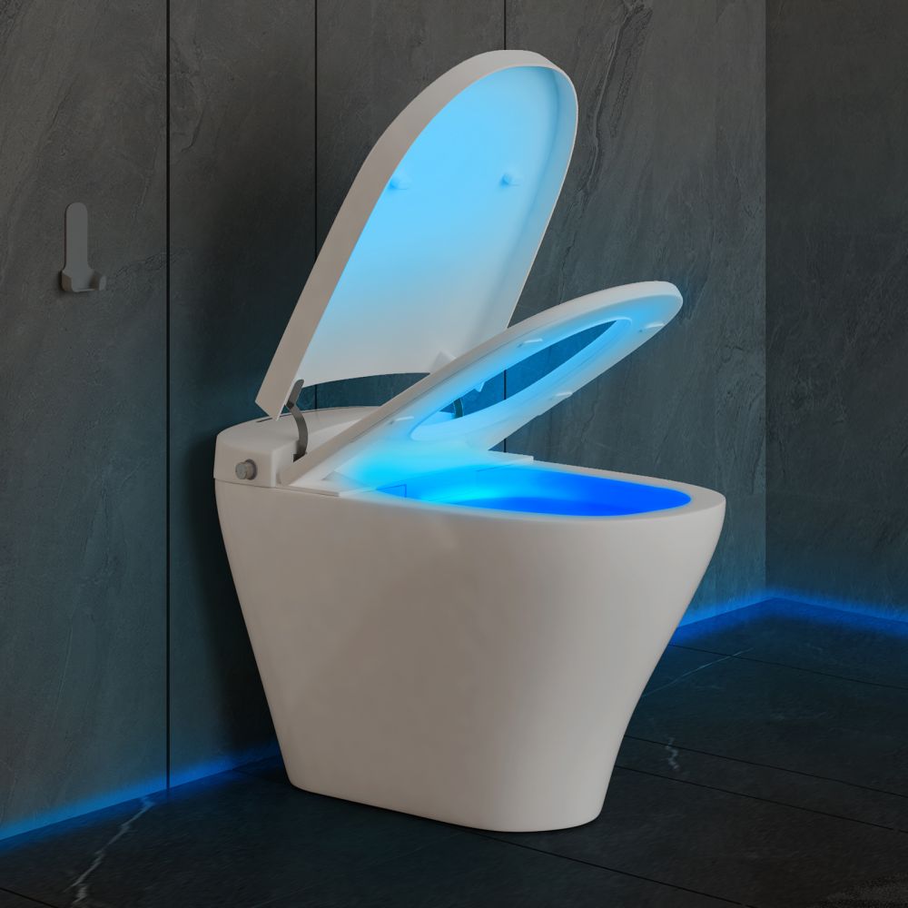 Mjkone Foot Sensing Flush Bidet Smart Toilet