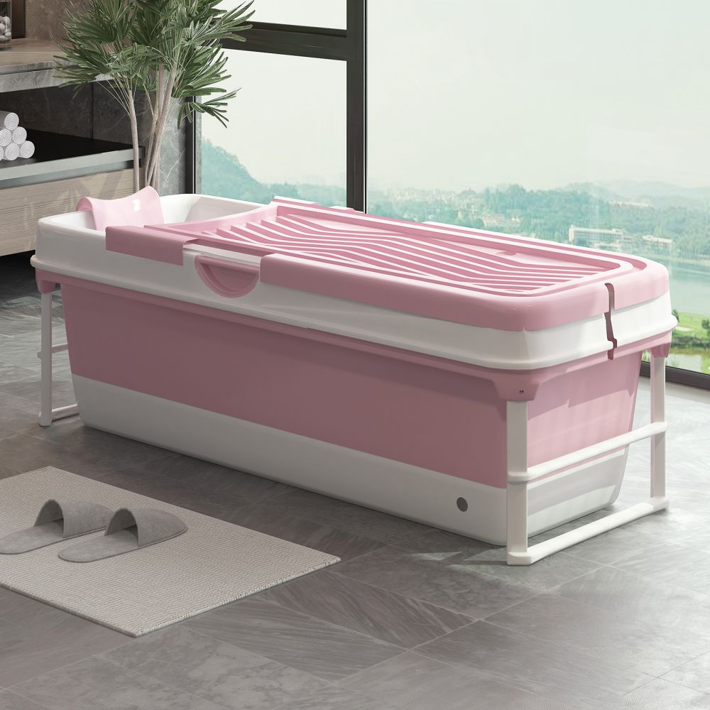 Mjkone Ergonomic Design Large Foldable Bathtub for Adult