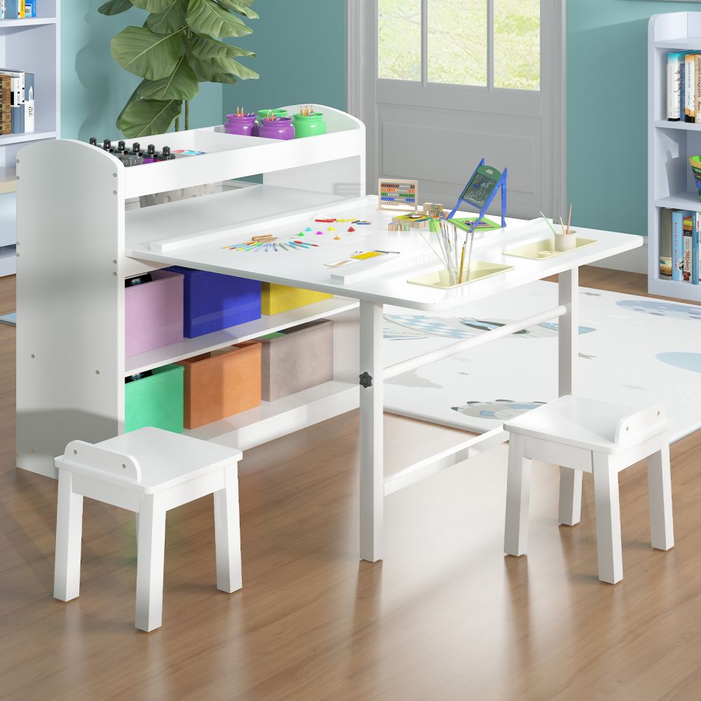 Mjkone Children Art Table and Chairs Set - Main Image