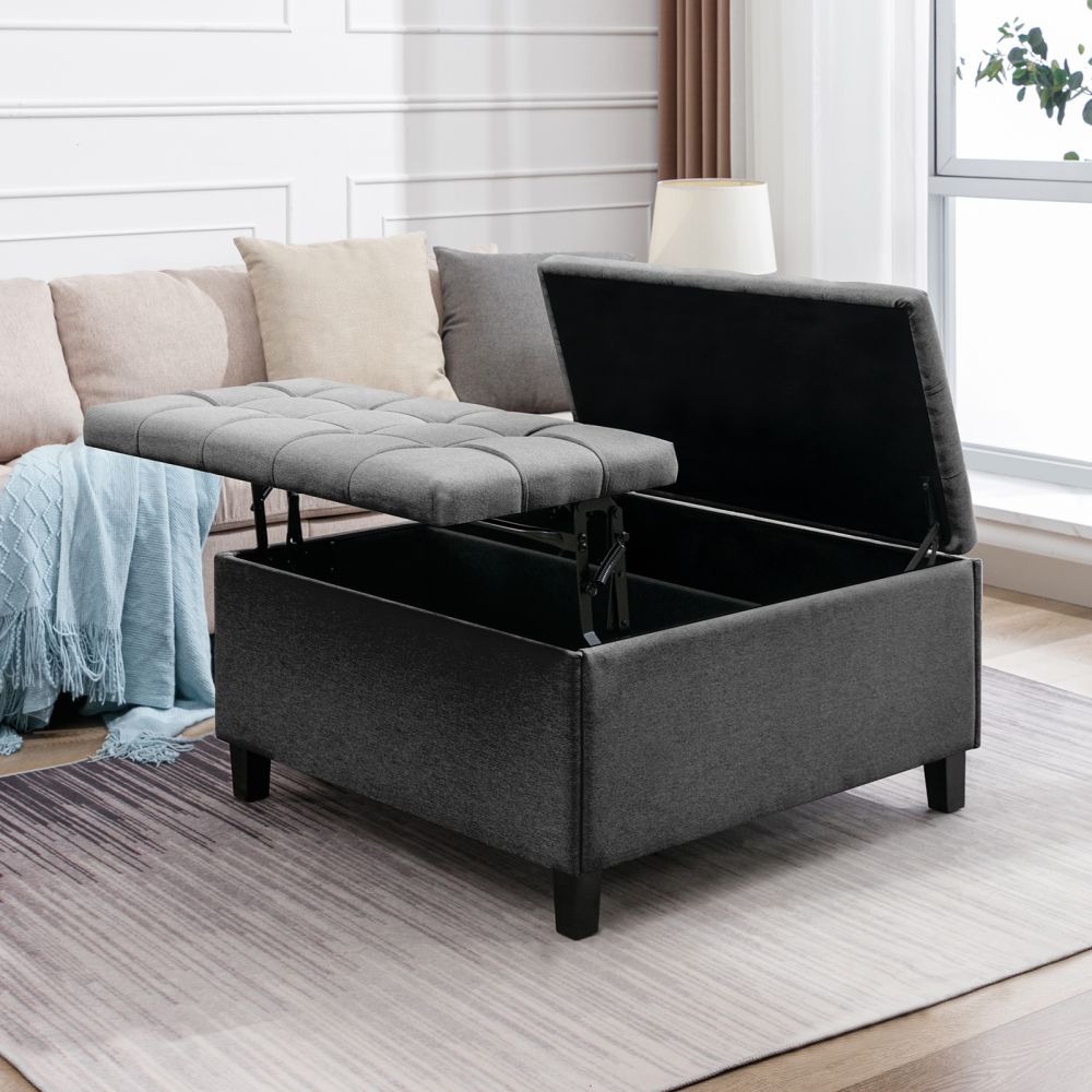 Mjkone Coffee Table Storage Ottoman with Lift Top