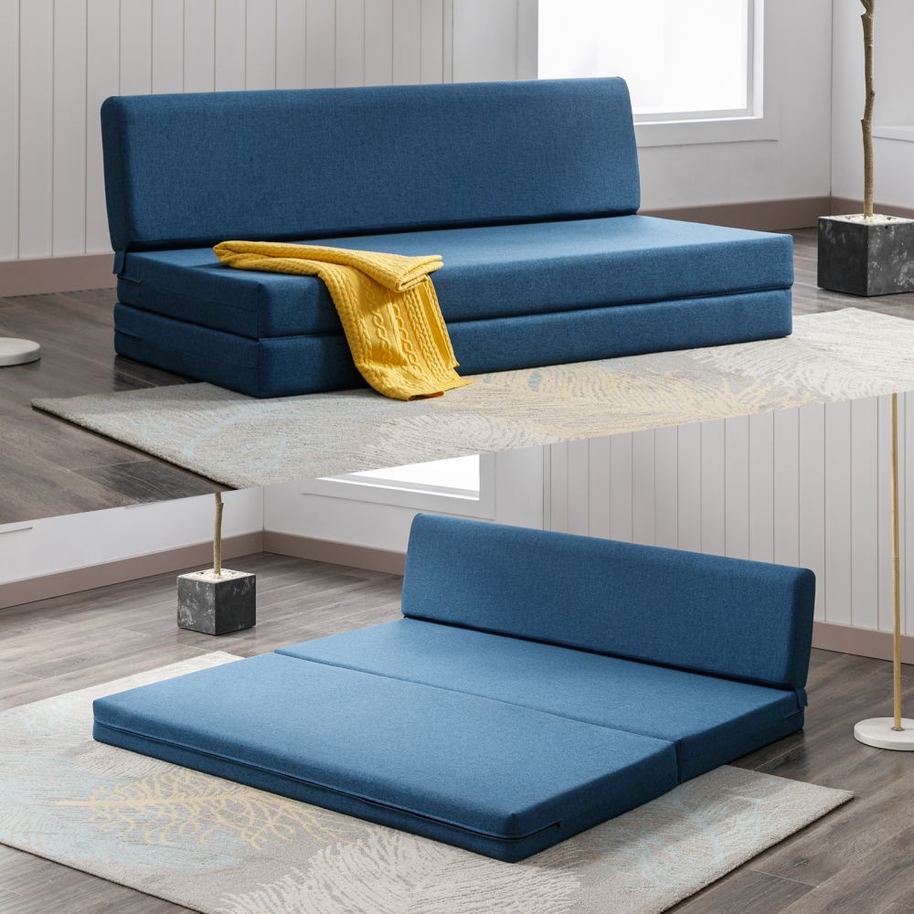 Convertible Futon Sleeper Sofa Couch Modern Floor Mattress For Sale