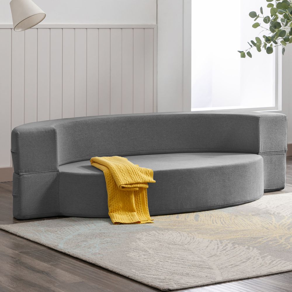 Mjkone Modern Fold Out Futon Sleeper Sofa Bed