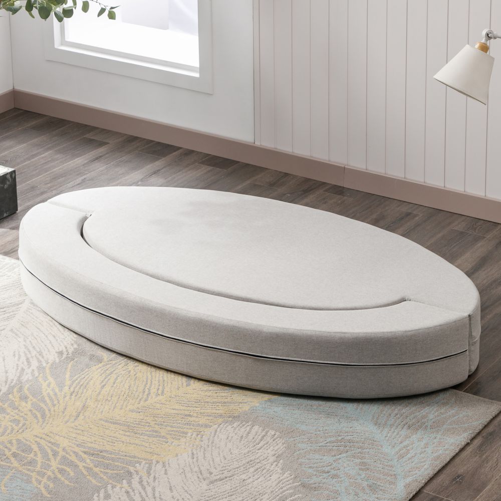 Mjkone Modern Fold Out Futon Sleeper Sofa Bed