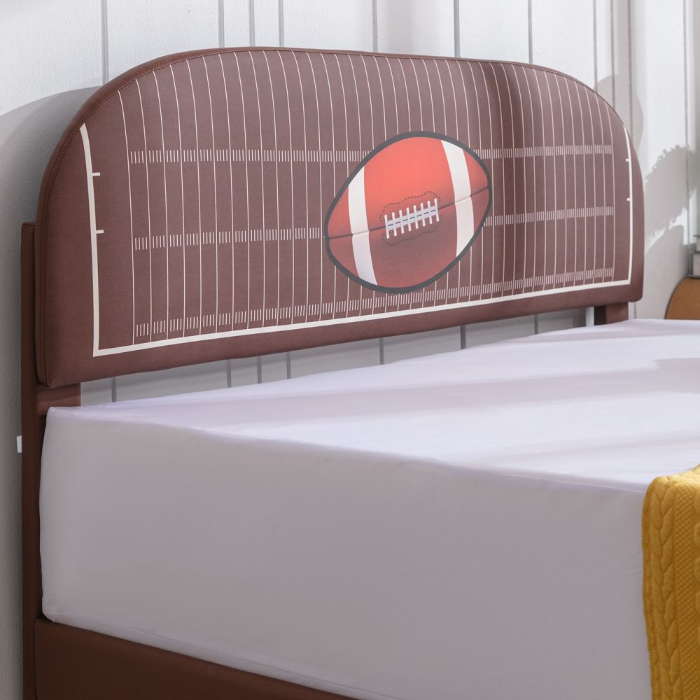 Mjkone Toddler Kids Bed with Football Design Headboard