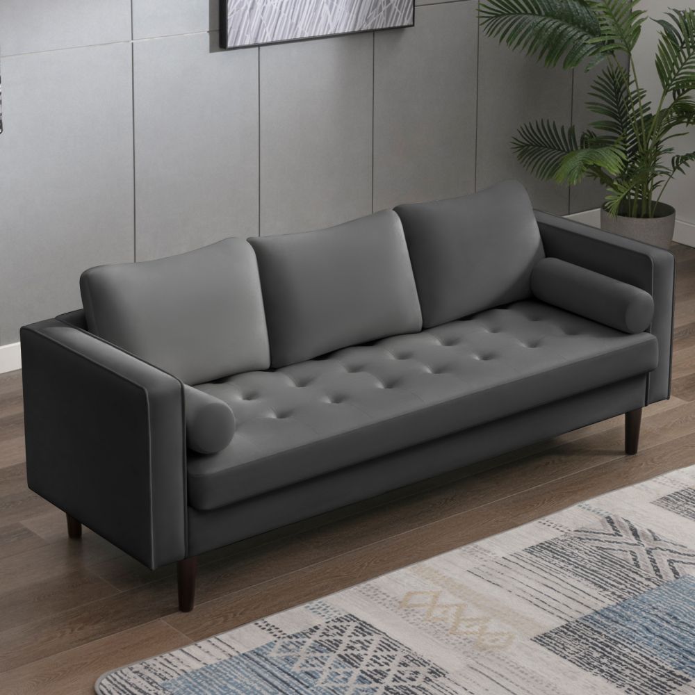 Mjkone Mid-century Velvet Upholstered Loveseat and Couch Set