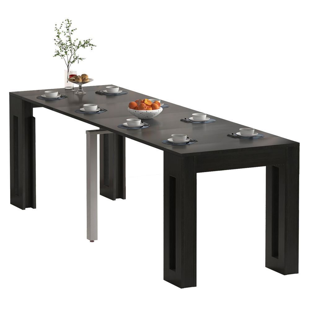 Mjkone Modern Extendable Dining Room Table for 10
