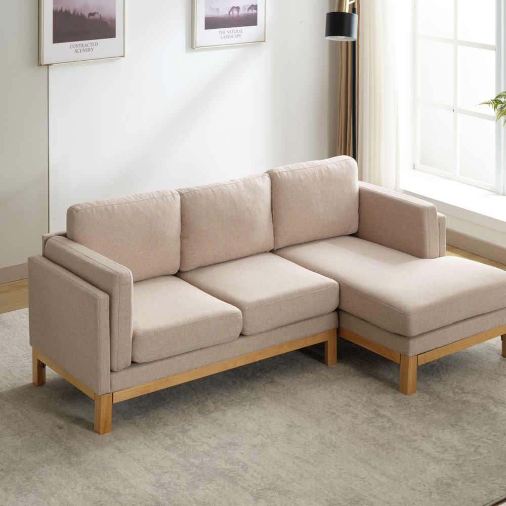 Mjkone L-Shaped Sectional Sofa With Chaise