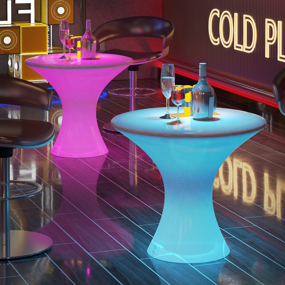 Mjkone LED Illuminated Cocktail Table