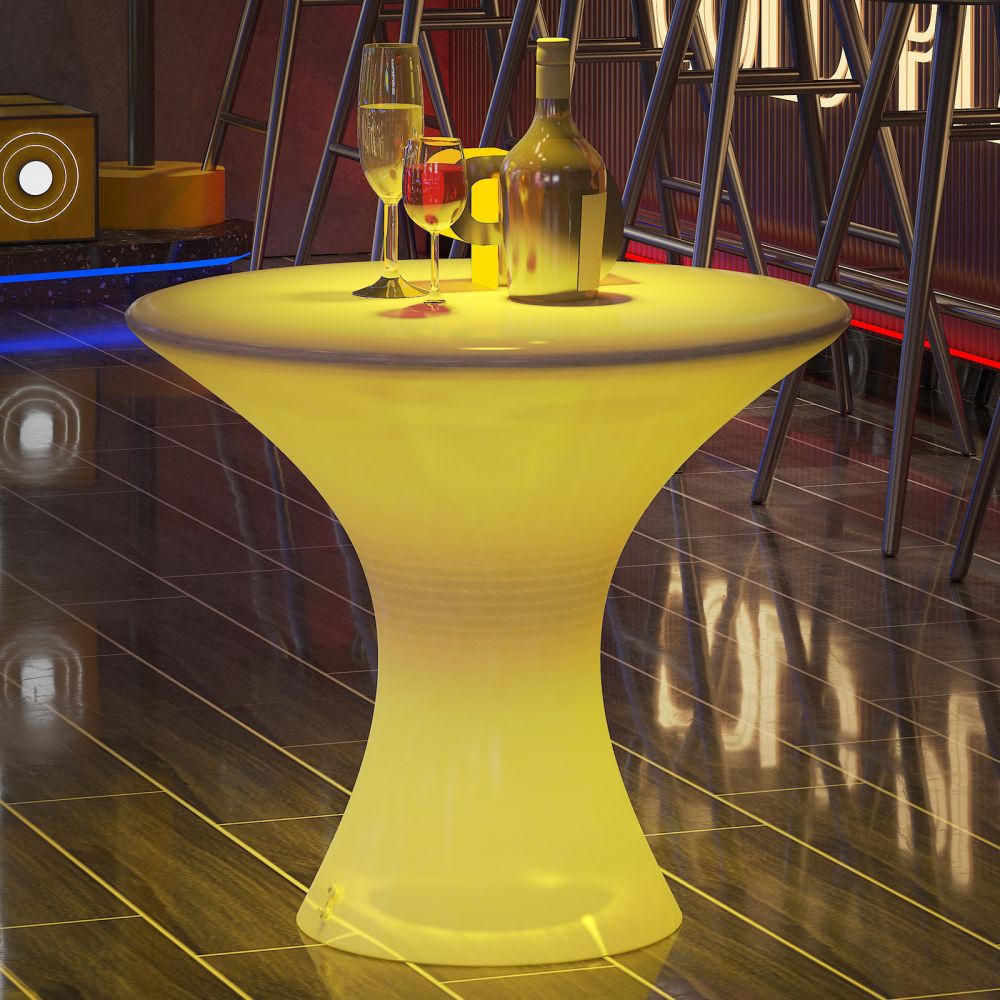 Mjkone LED Illuminated Cocktail Table