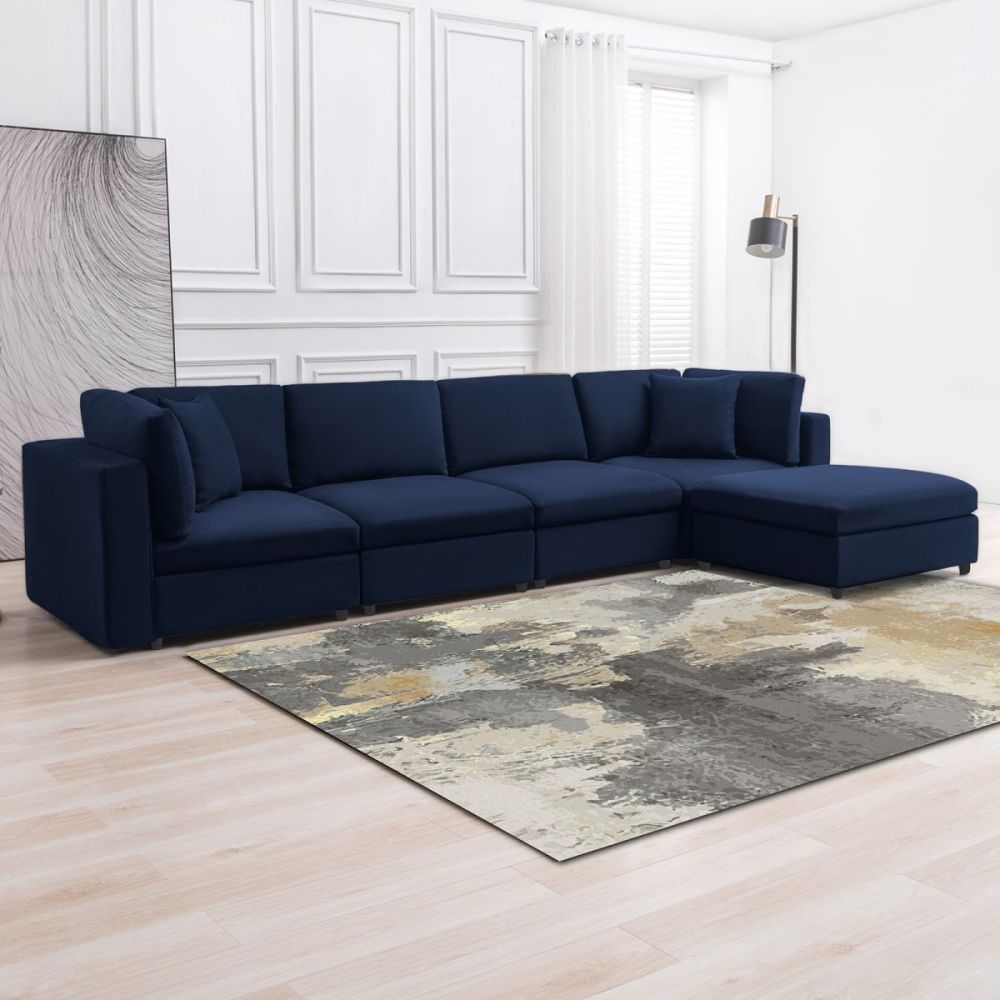 Mjkone Modern Convertible Sectional Sofa Set