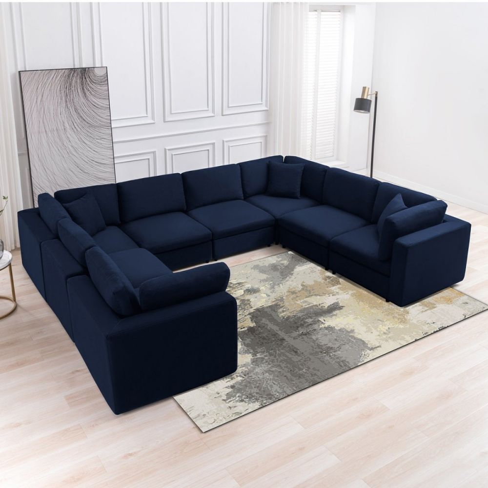 Mjkone Modern Convertible Sectional Sofa Set