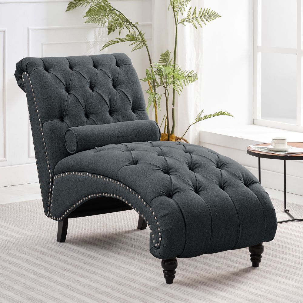 Mjkone Modern Linen Fabric Lounge Sofa Chair Recliner
