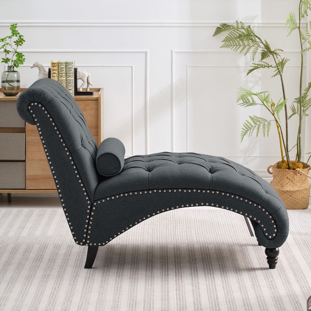 Mjkone Modern Linen Fabric Lounge Sofa Chair Recliner