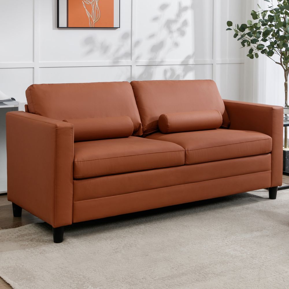 Mjkone 2-in-1 Queen Size Pull Out Convertible Loveseat Sofa Bed