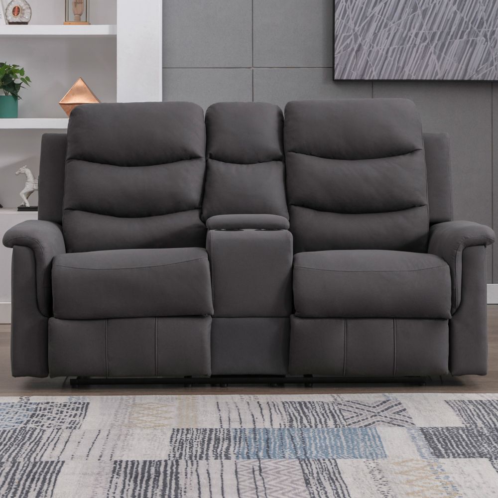 Mjkone Reclining Loveseat 3-Seater Sofa with Storage Space