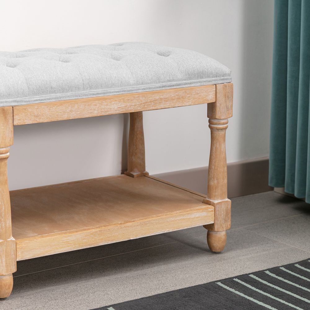 Mjkone Tufted Upholstered Entryway Bench Bedside Bench